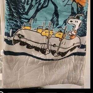 Peanuts, Snoopy " Let's Go Hiking" Puffy Camping / Sleeping Bag Blanket 26Wx76L